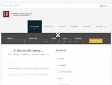 Tablet Screenshot of harbiyeresidence.com